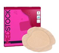 MEDSTOCK Silicone Foam Sacrum Dressing with Border, 18CM X 18CM, 5 Count, Sacral Wound Care Dressing, 5 Layer Shield, Cushioned, Conforms to Delicate Sacral Area, Easy Removal and Reapplication