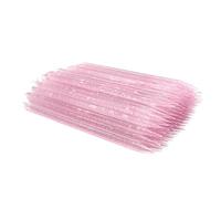 Medsuo 100 PCS Disposable Nail Sticks Double-End Multi Functional Cuticle Pusher Remover Nail Art Manicure Pedicure Tool for Cleaning Crafting, Applying Nail Strips Waxing Scraping Paint (Pink)