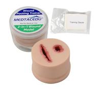 MEDTACEDU 2-in-1 Wound Packing Task Trainer, Bleeding Control Kit Trainer, Stop The Bleed Practice Kit for Medical Education, First Aid Emergency Practice, Military Trauma