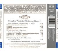 MEDTNER: VIOLIN SONATA NO. 3; THREE NOCTURNES; FAIRY TALE NEW CD