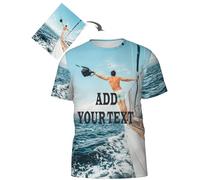 MEDUOLA Custom T-Shirt Design Your Own Tee Portrait from Photo 3D Print Custom Gifts for Boyfriend Valentines Day Gifts Tee-Photo