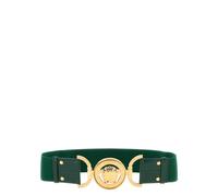 Medusa '95 Croc-Effect Belt 2.4" - female - Versace - Belts - Green - M - Accessories M