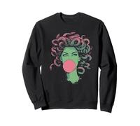 Medusa Bubblegum Mythological Snake Hair Goddess Sweatshirt