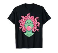 Medusa Bubblegum Snake Hair Feminist Goddess Mythological T-Shirt