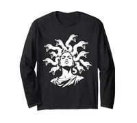 Medusa Classical Mythology Serpent Hair Graphic Long Sleeve T-Shirt