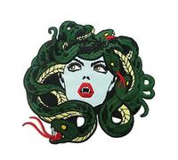 Medusa Embroidered Iron on sew on Patch for Jackets
