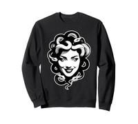 Medusa Goddess Serpent Snake Smile Sweatshirt