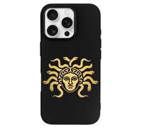 Medusa Gorgon Golden Head Printed Phone Cover Case Compatible with iPhone 16/16 Plus/16 Pro/16 Pro Max/16 E Funny Lightweight TPU Phones Protector