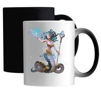 Medusa Gorgon Mythology Snake Ceramic Magic Mug White
