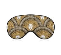 Medusa Gorgon Pattern Sleep Eye Mask Sleeping Light Blocking Cover Night Blindfold for Travel Nap