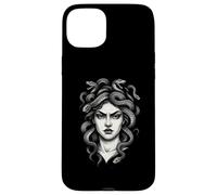 Medusa Gorgon Scary Goddess Monster Tattoo Style Halloween Case for iPhone 15 Plus