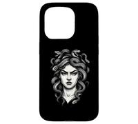 Medusa Gorgon Scary Goddess Monster Tattoo Style Halloween Case for iPhone 15 Pro