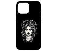 Medusa Gorgon Scary Goddess Monster Tattoo Style Halloween Case for iPhone 16 Pro Max