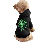 Medusa Gr od Lightweight Dog Hoodie Soft Pullover Sweatshirt Warm Pet Clothes for Small Medium Large Dogs Cats