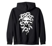 Medusa Gr oddess Snake Serpent Zip Hoodie