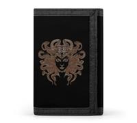Medusa Greek Men's Trifold Wallet with Money Clip Minimalist Credit Card Holder Coin Purse Anniversary Birthday Gift