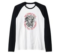 Medusa Greek Mythology Funny Feminist Feminism Vintage Raglan Baseball Tee