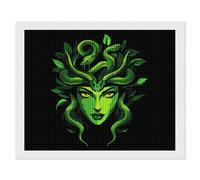 Medusa Greek Mythology Gothic Funny Diamond Art Kits for Adults Round Full Drill Picture Home Wall Decor