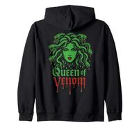 Medusa Greek Mythology Snake Hair Turn to Stone Queen Venom Zip Hoodie