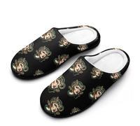 Medusa Green Snakes Cotton Slippers for Women Indoor Outdoor Slipper Slip-On Memory Foam Home Shoes