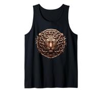 Medusa Head Myth Gorgon Bronze Tiger Hair Greek Mythology Tank Top