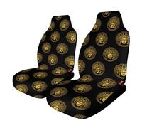 Medusa Head on A Shield Stylish Car Seat Covers Non-Slip Universal Fit Front Seats Protector for SUV Truck