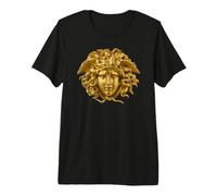 Medusa Head Snake Hair Greek Mythology Monster Premium T-Shirt