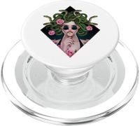 Medusa Hippie Psychedelic Snakes Greek Mythology Feminist PopSockets PopGrip for MagSafe