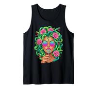 Medusa Lollipop Greek Mythology Goddess Roses Tank Top