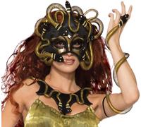 Medusa Mask Adults Halloween Face Mask Fancy Dress Snake Ladies