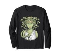 Medusa Mythology Dark Fantasy Artwork Long Sleeve T-Shirt