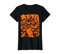Medusa Orange Value Graphic T-Shirt, Women, Black, S
