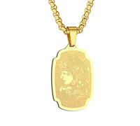Medusa Pendant Necklace Gorgon Jewelry Women Men Greek Mythology Gift Ancient Greek Symbol Pagan Charm Neck Chain Protective Talisman Gifts (Medusa01-G)