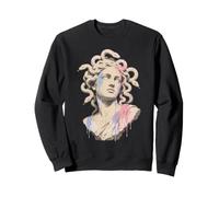 Medusa Pop Art Bust Snake Hair Lady Greek Mythology Goddess Sweatshirt