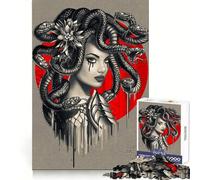 Medusa Red Dot Jigsaw Puzzles for Adults 1000 Piece Brain Agility Restful Game Happy Challenge Night Game (50x75cm)