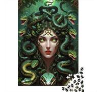 Medusa Snake Goddess Jigsaw Puzzles for Adults Interesting Puzzles 1000 Piece Educational Games for Adults Gifts 70x50cm/1000pcs