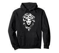 Medusa Snake Goddess Smile Pullover Hoodie