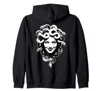 Medusa Snake Goddess Smile Zip Hoodie