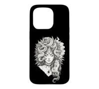 Medusa Snake Serpent Upscaled Dark Fantasy Artwork Case for iPhone 15 Pro