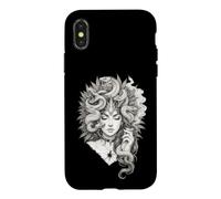 Medusa Snake Serpent Upscaled Dark Fantasy Artwork Case for iPhone X/XS