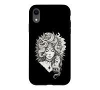 Medusa Snake Serpent Upscaled Dark Fantasy Artwork Case for iPhone XR