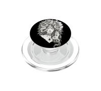 Medusa Snake Serpent Upscaled Dark Fantasy Artwork PopSockets PopGrip for MagSafe