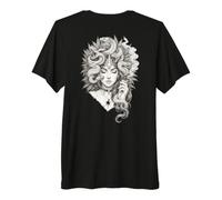 Medusa Snake Serpent Upscaled Dark Fantasy Artwork Premium T-Shirt