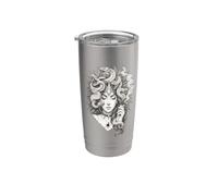 Medusa Snake Serpent Upscaled Dark Fantasy Artwork Stainless Steel Insulated Tumbler