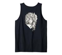 Medusa Snake Serpent Upscaled Dark Fantasy Artwork Tank Top