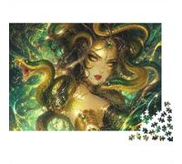 Medusa Snakes Jigsaw Puzzle 300 Pieces for Adults | 40x28cm Premium Cardboard, Double Sided HD Print, Precision Cut Tight Fit, Dust Free, Stress Relief, Home Decor Gift