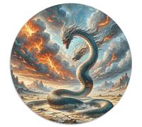 Medusa Sunflower 1000 Pieces Jigsaw Puzzles 12 Years And Up Round Jigsaw Puzzles Unique Challenge Family Game Stress Reliever Expert Skill Level 1000pcs (67.5x67.5cm)