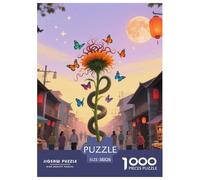Medusa Sunflower 1000 Pieces Portable Jigsaw Puzzle Age 3+ Cool Collage Effect, Fun Details, Educational, Challenging Puzzle Games 38x26cm/1000pcs