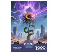 Medusa Sunflower 1000 Pieces Premium Jigsaw Age 12+ Cool Collage Effect, Fun Details, Educational, Challenging Puzzle Games 70x50cm/1000pcs