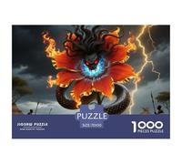 Medusa Sunflower 1000 Pieces Premium Jigsaw Age 14+ for Adults Cool Collage Effect, Fun Details, Educational, Challenging 70x50cm/1000pcs